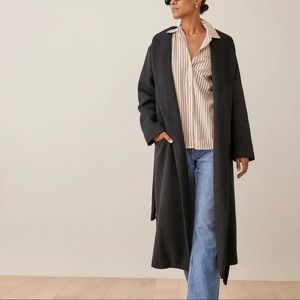NWOT Reformation Greenwich Coat - Black